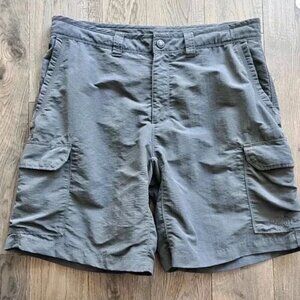 The North Face Paramount Active Cargo Shorts Size 34 Gray Nylon Hiking 9"
